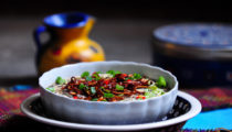 Imbirowe pulpeciki z shiitake i kurkami w jajecznym kremie : Yunnan Chiny